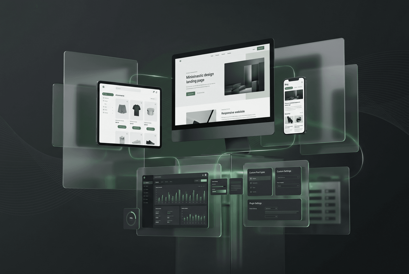 WordPress Dashboard Mockup